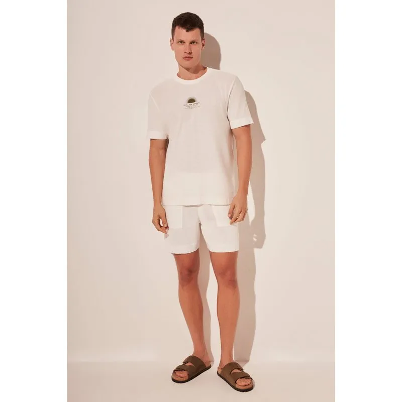 Camiseta Manga Curta Coqueiral OFF WHITE/OFF WHITE G/L