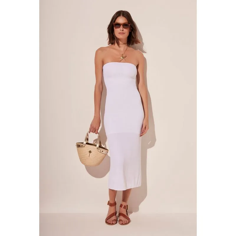 Vestido Midi Espumas Do Mar BRANCO/WHITE P/S