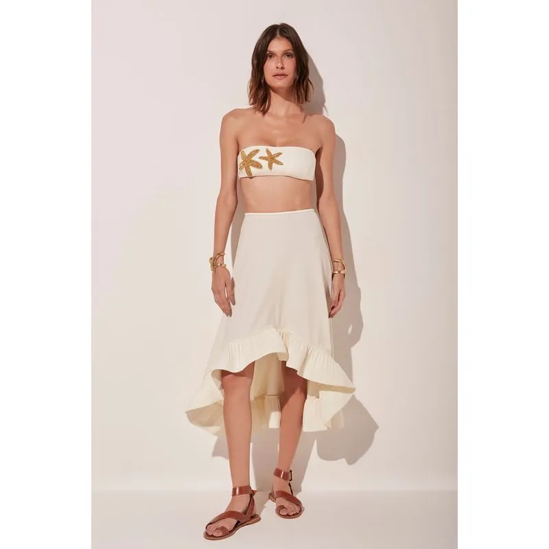 Saia Midi Estrelas Croche OFF WHITE/OFF WHITE M/M