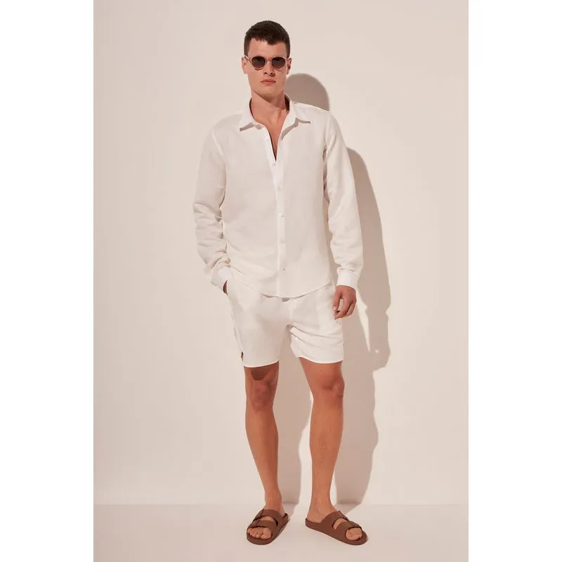 Camisa Manga Longa Balneario Frescor OFF WHITE/OFF WHITE P/S