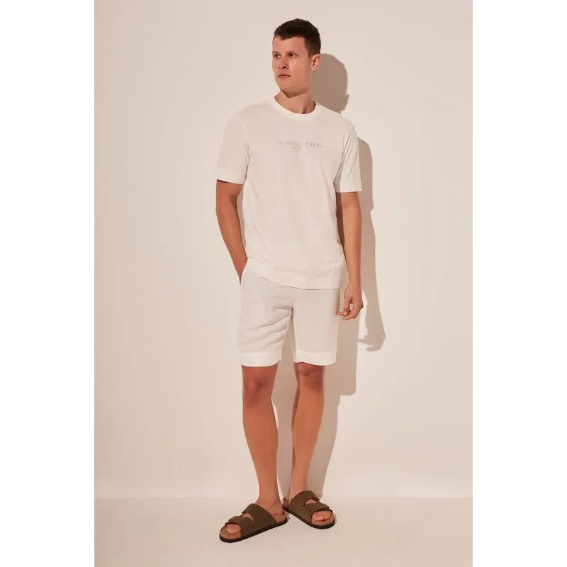 Camiseta Manga Curta Aureo OFF WHITE/OFF WHITE GG/XL