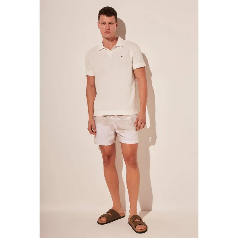 Camisa Polo Aureo OFF WHITE/OFF WHITE P/S