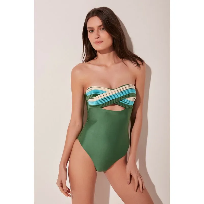 Maiô Faixa Mar VERDE/GREEN GG/XL