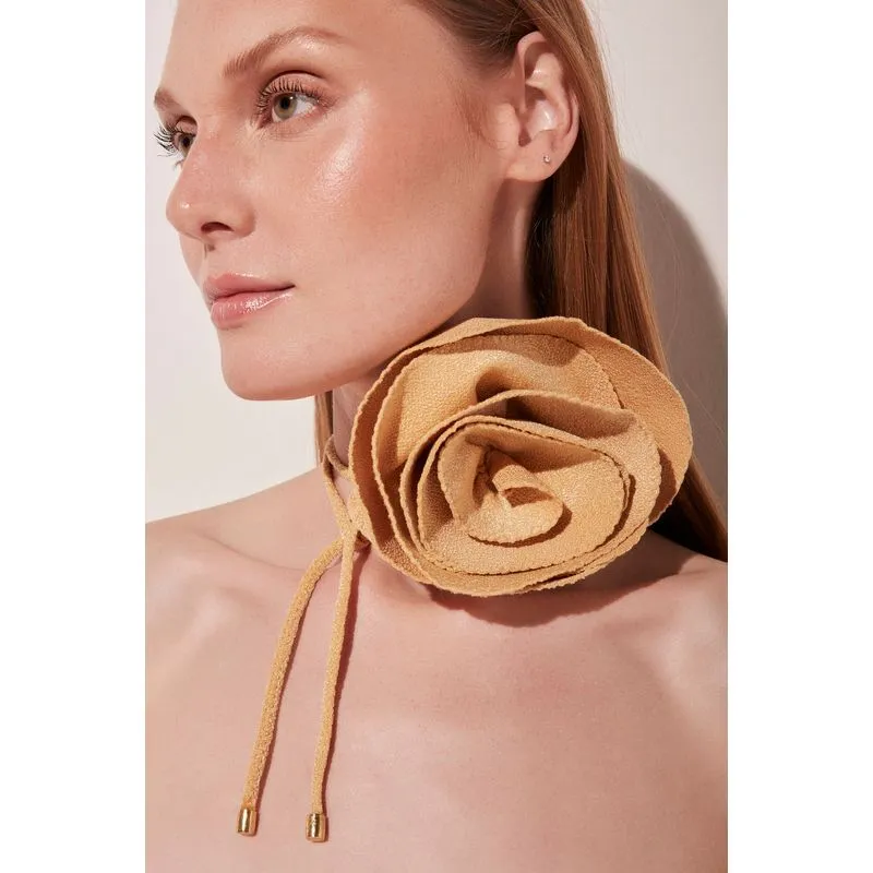 Colar Chocker Resplandecer DOURADO/GOLDEN U/ONE SIZE