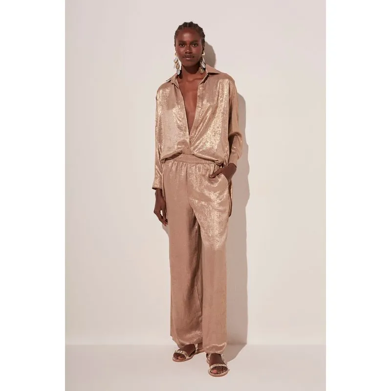 Calça Pantalona Sol DOURADO/GOLDEN M/M