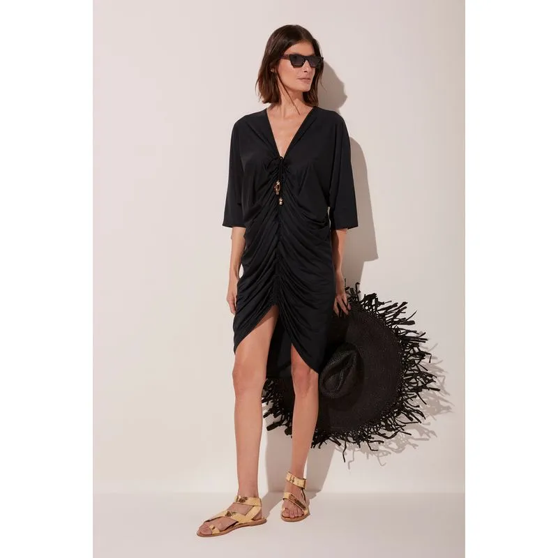 Túnica Midi Turmaina PRETO/BLACK GG/XL