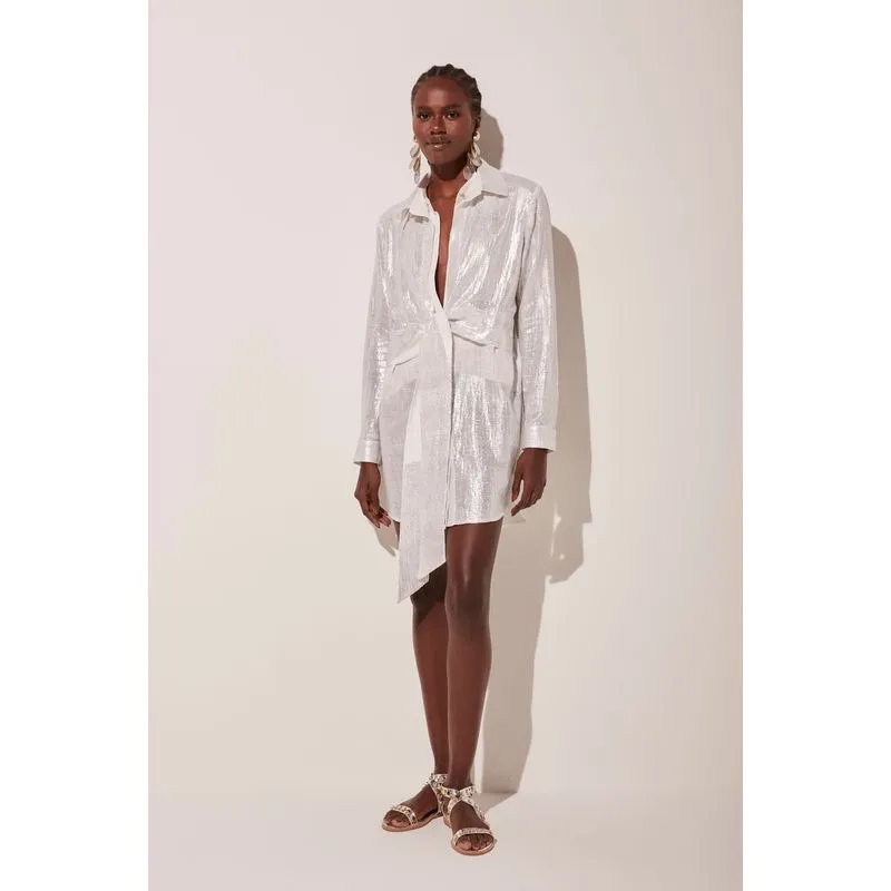 Chemise Curto Metalizado Frescor PRATA/SILVER P/S
