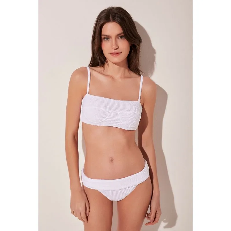 Biquíni Sutiã Meia Taça Espumas Do Mar BRANCO/WHITE P/S
