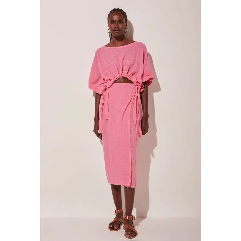 Top Cropped Solar Frescor ROSA/PINK PP/XS