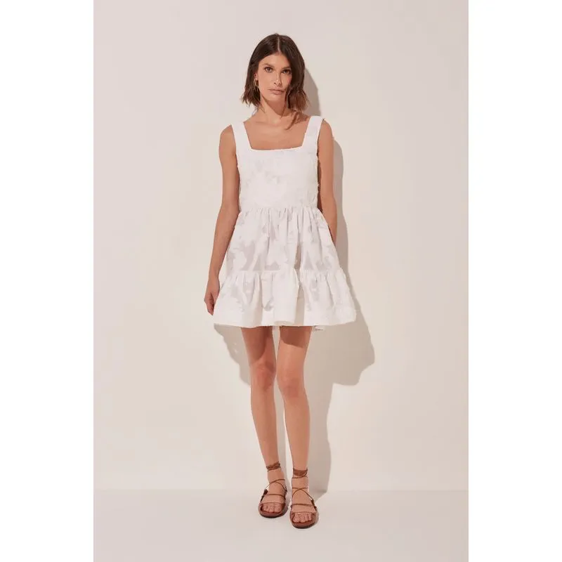 Vestido Curto Palmeiras Jacquard BRANCO/WHITE M/M