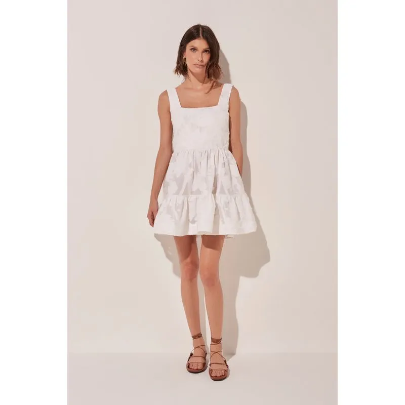 Vestido Curto Palmeiras Jacquard BRANCO/WHITE G/L