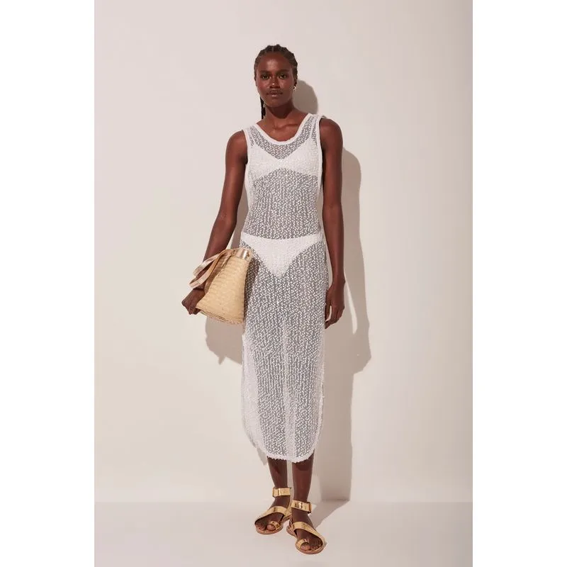 Vestido Longo Chuva De Prata BRANCO/WHITE GG/XL
