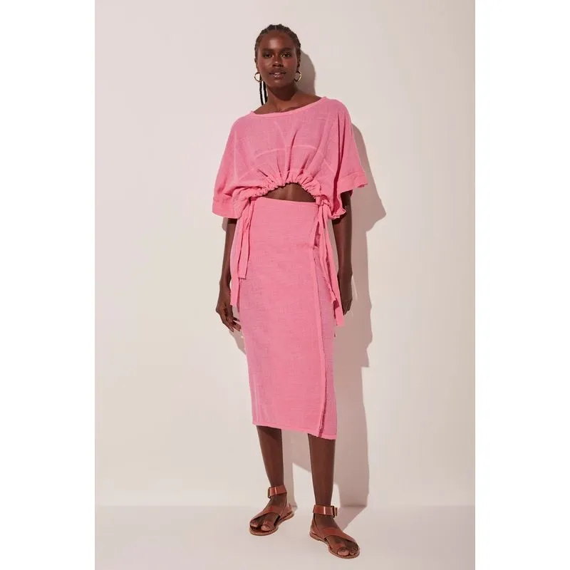 Saia Midi Solar Frescor ROSA/PINK P/S