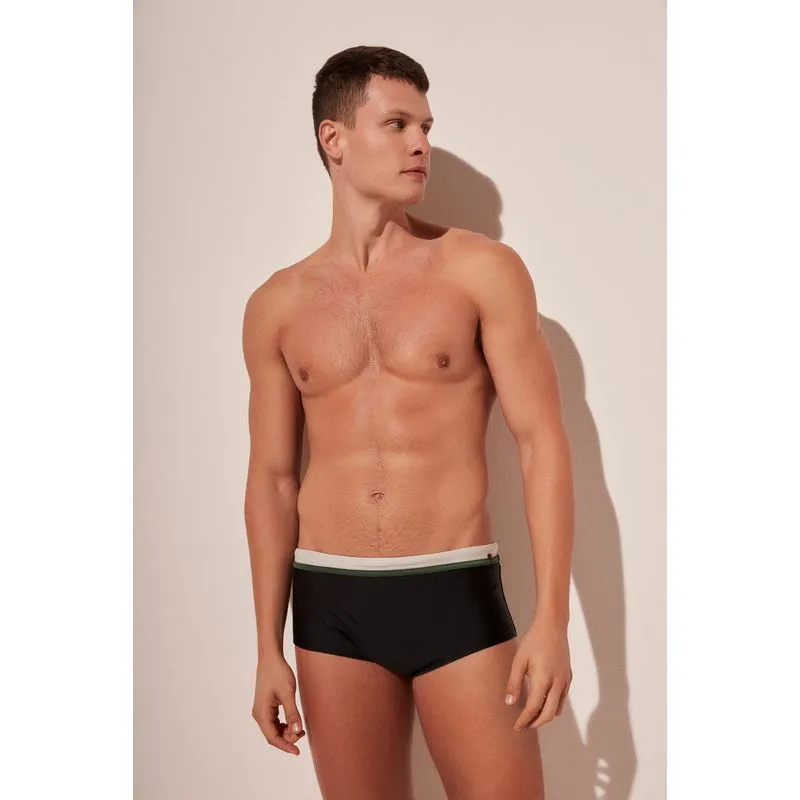Sunga Larga Liso PRETO/BLACK G/L