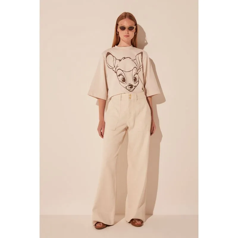Calça Reta Neblina OFF WHITE/OFF WHITE 38