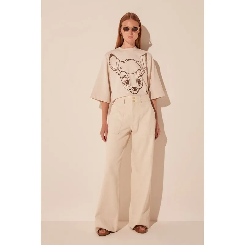 Calça Reta Neblina OFF WHITE/OFF WHITE 44