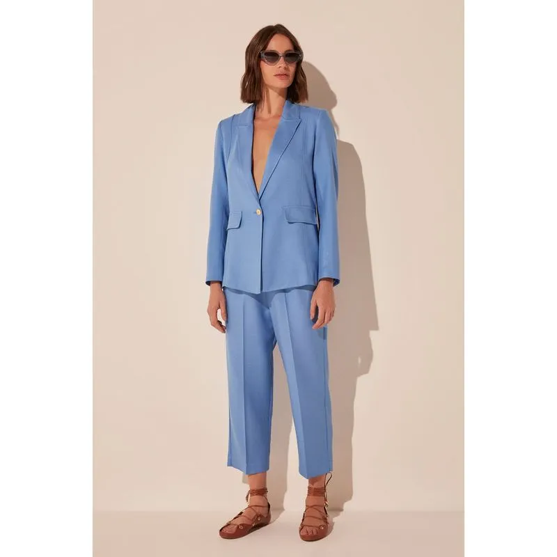Blazer Regular Alfaiataria Celeste AZUL/BLUE 42