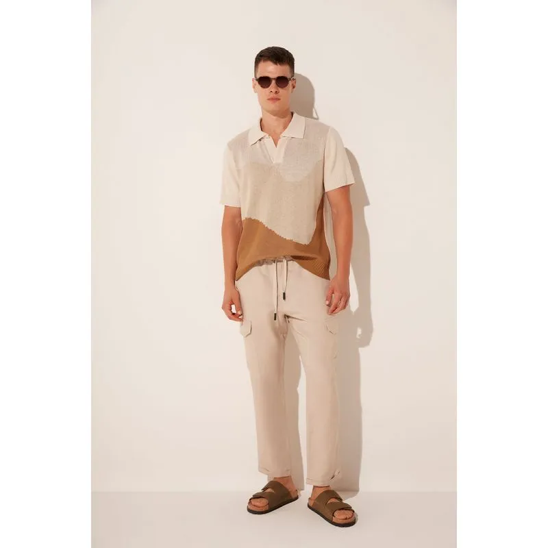 Calça Cargo Areia BEGE/BEIGE 46