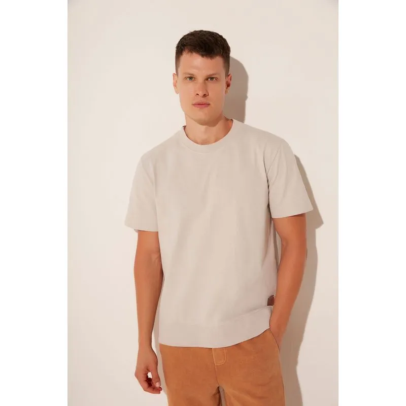 Camiseta Manga Curta Caça BEGE/BEIGE GG/XL