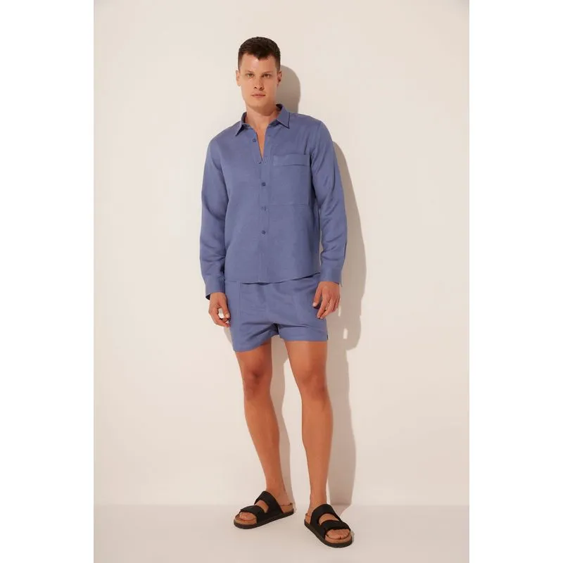 Camisa Manga Longa Indigo AZUL MARINHO/NAVY BLUE M/M