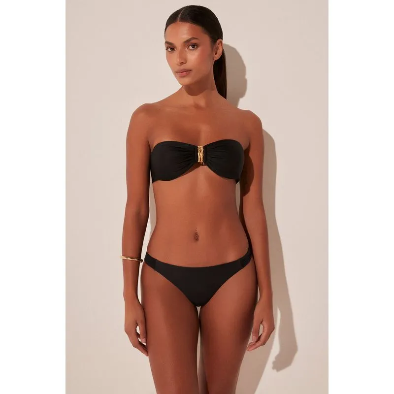 Biquíni Calcinha Lateral Media Bambu PRETO/BLACK P/S