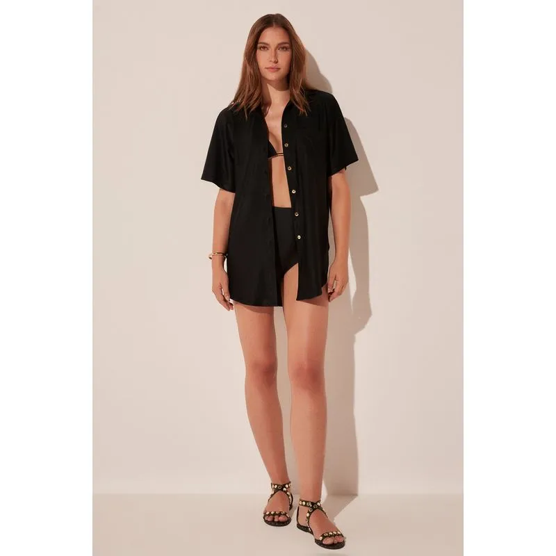Camisa Manga Curta Argila PRETO/BLACK P/S