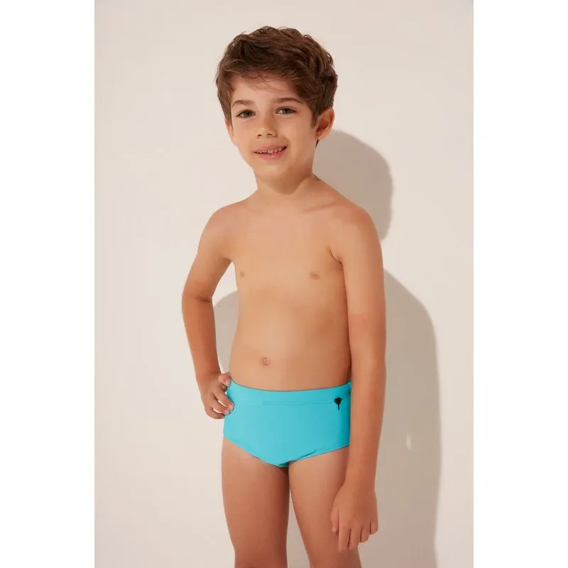 Sunga Infantil Larga Orquidea Duo AZUL/BLUE 4 A 5