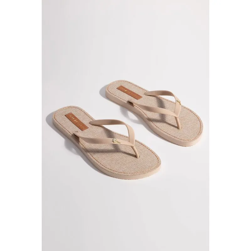 Chinelo Tiras Crisantemo BEGE/BEIGE 39/40