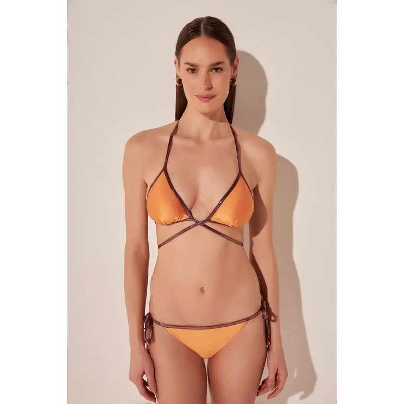 Biquíni Sutiã Alça Orquidea Duo LARANJA/ORANGE P/S