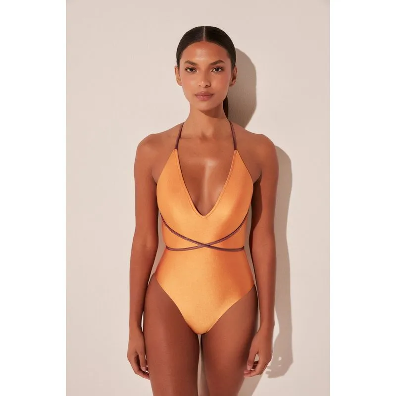 Maiô Frente Unica Orquidea Duo LARANJA/ORANGE M/M