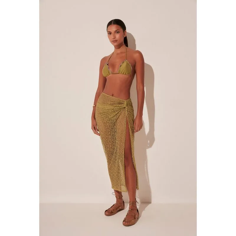Saia Midi Cacto Croche VERDE/GREEN GG/XL