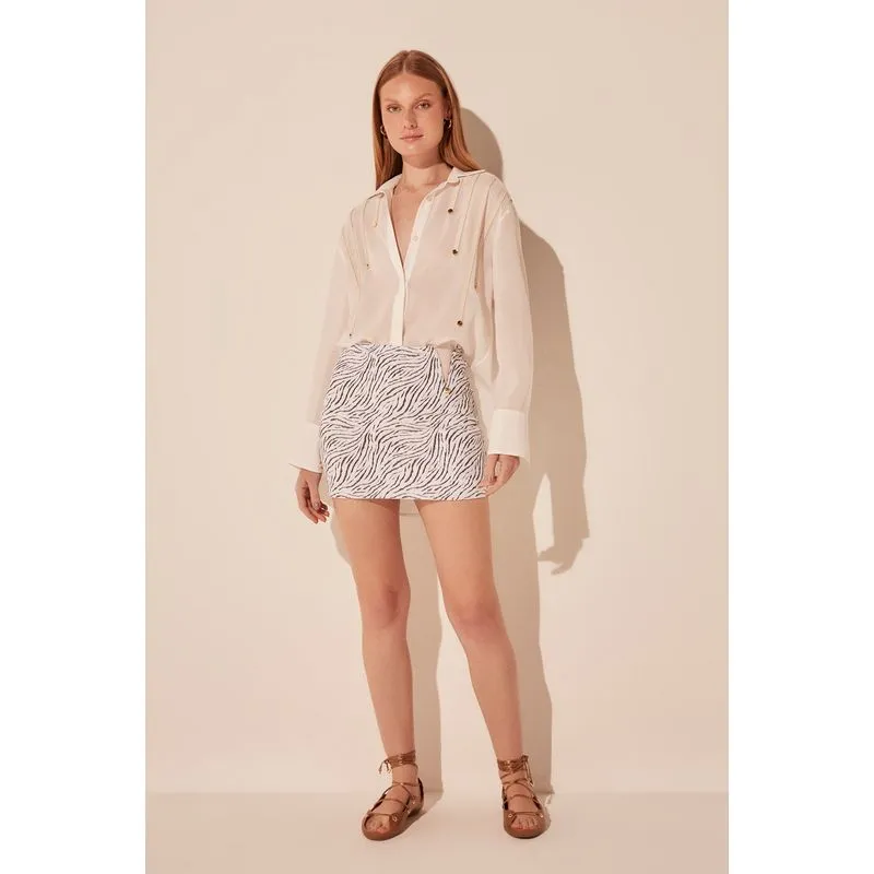 Camisa Manga Longa Alfaiataria Ebano OFF WHITE/OFF WHITE GG/XL