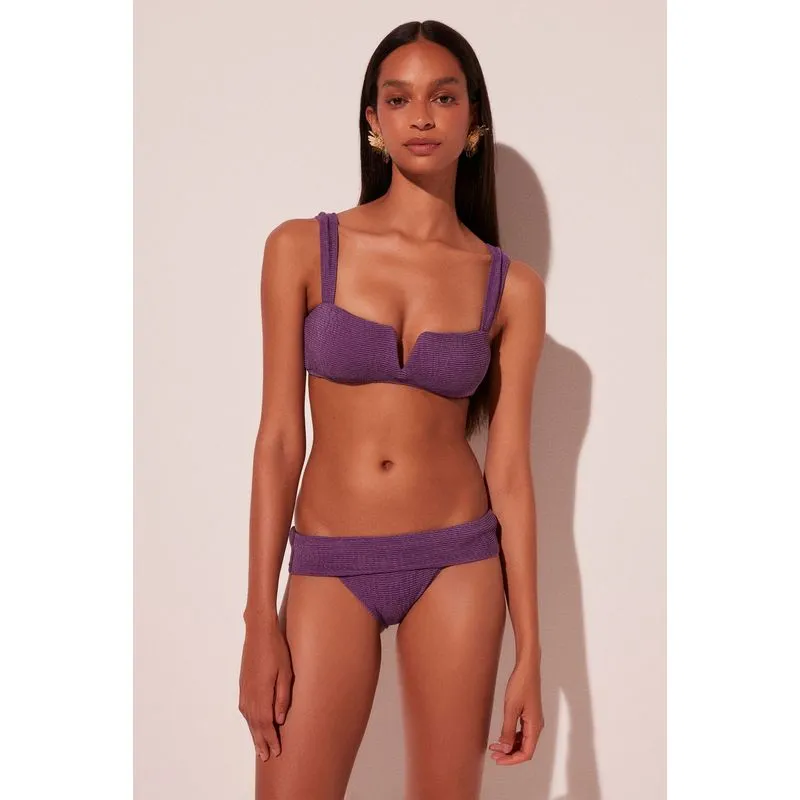Biquíni Calcinha Lateral Média Violeta ROXO/PURPLE PP/XS