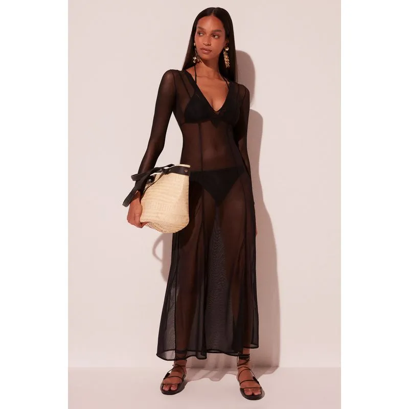 Vestido Longo Amora PRETO/BLACK PP/XS