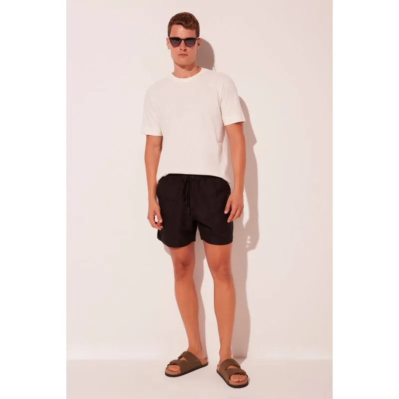 Short Casual Floral Luar PRETO/BLACK P/S