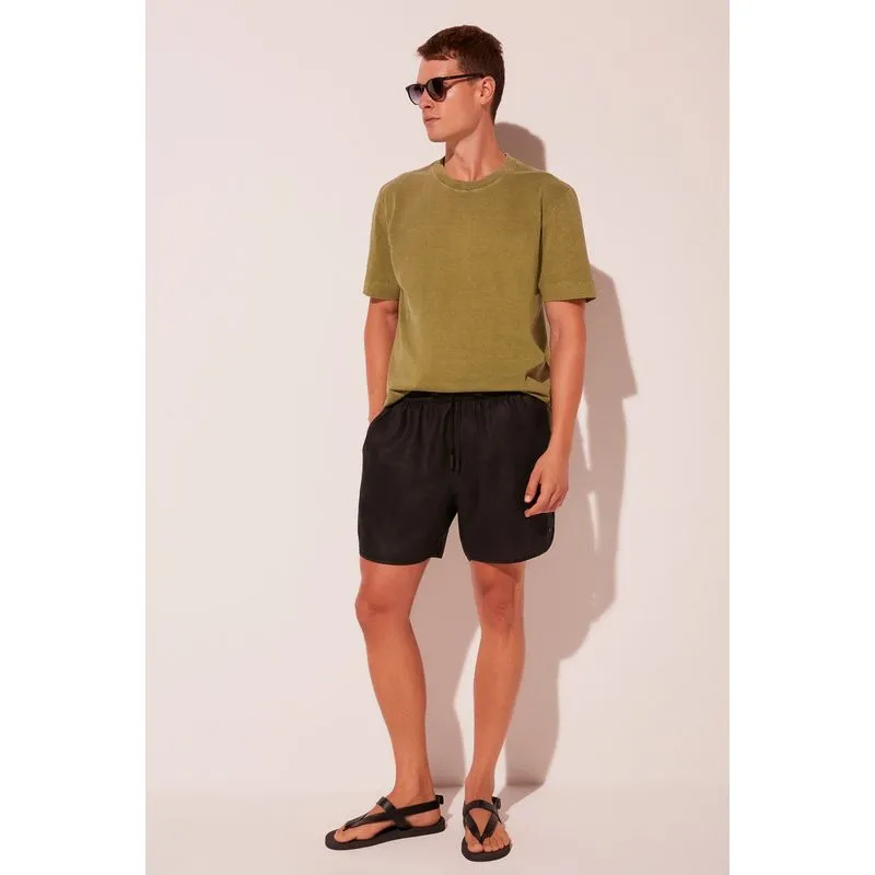 Bermuda Casual Flora Luar PRETO/BLACK M/M