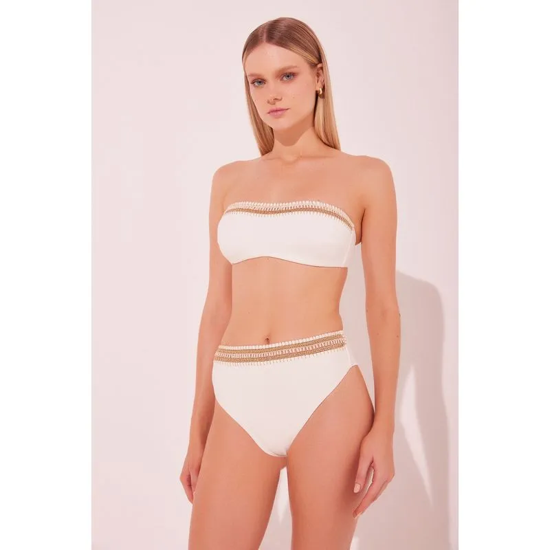 Biquíni Calcinha Hot Pants Maresias OFF WHITE/OFF WHITE G/L