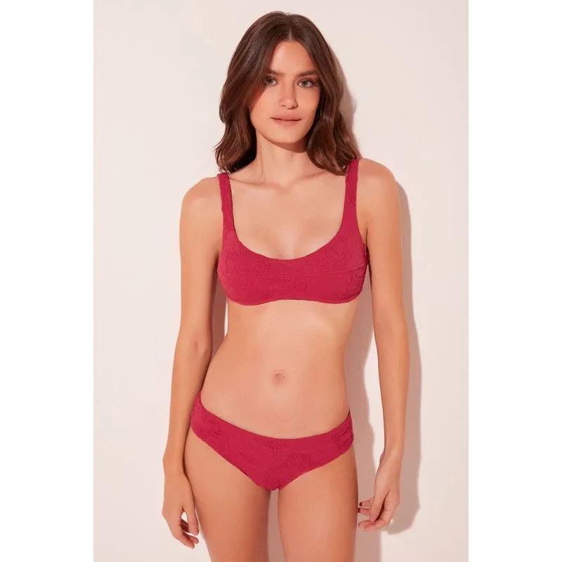 Biquíni Sutiã Top Petúnias ROSA/PINK PP/XS