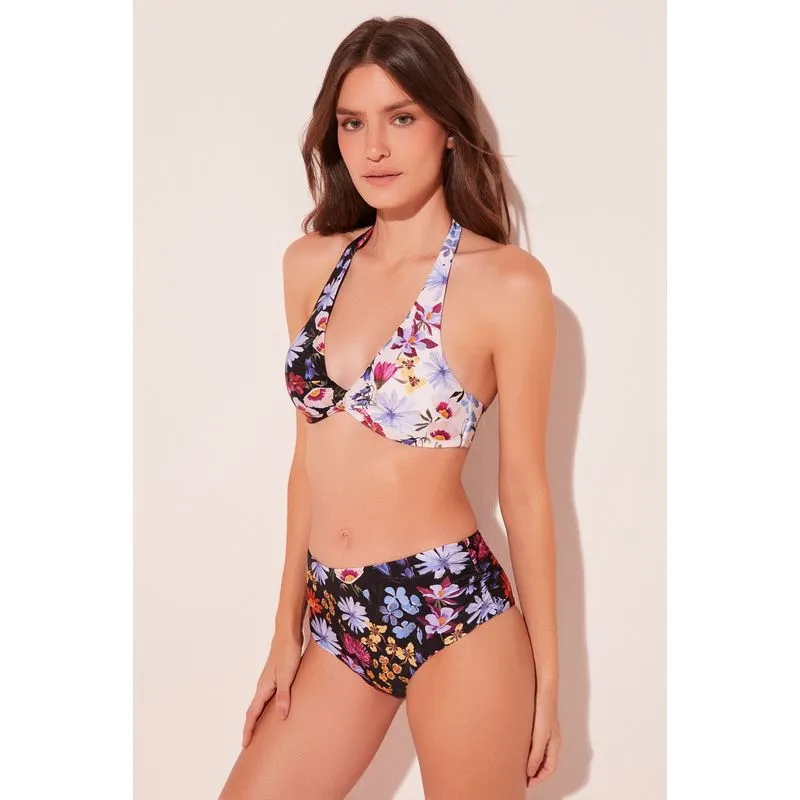 Biquíni Sutiã Sustentação Jardim Floral OFF WHITE/OFF WHITE G/L