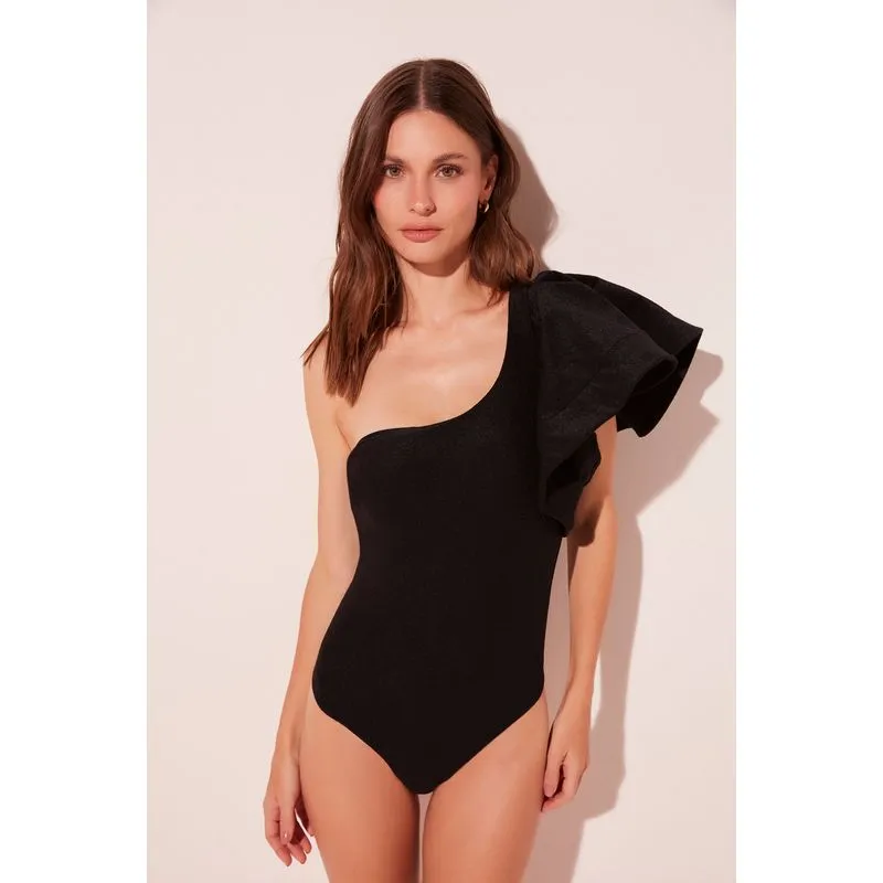 Maio Ombro So Ondas do Mar PRETO/BLACK M/M