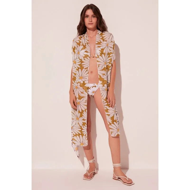 Capa Midi Margaridas AMARELO/YELLOW U/ONE SIZE
