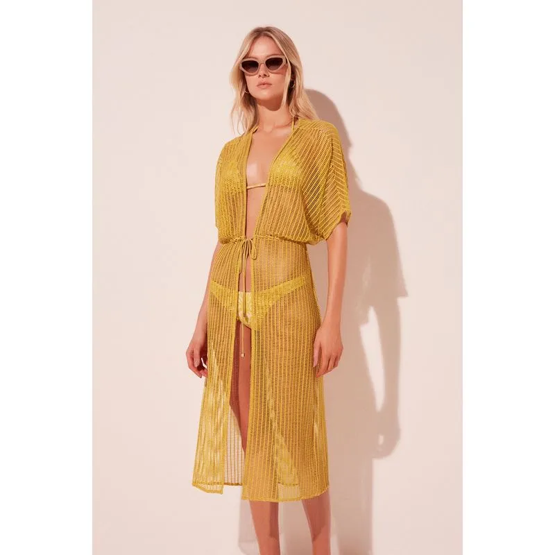 Capa Midi Girassol Croche AMARELO/YELLOW P/S