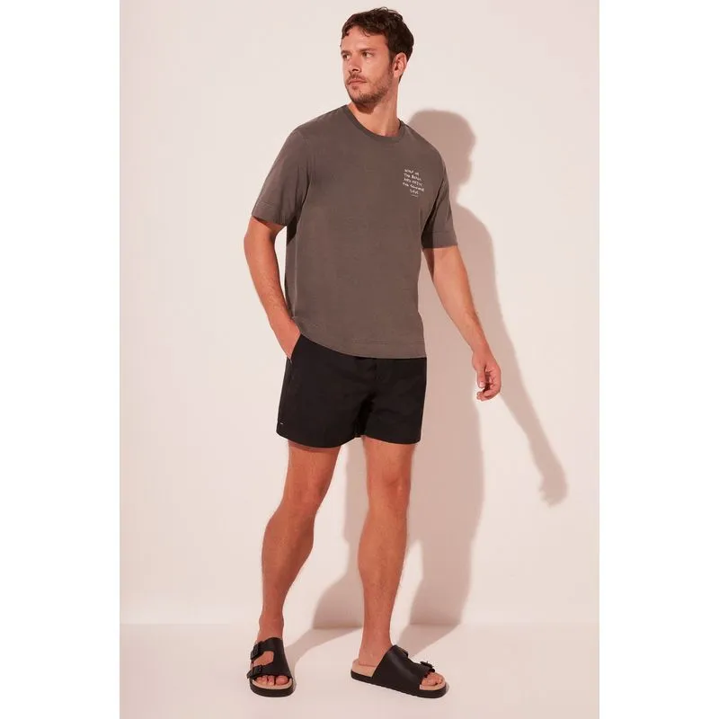 Camiseta Manga Curta Brisa Noturna CINZA/GRAY M/M