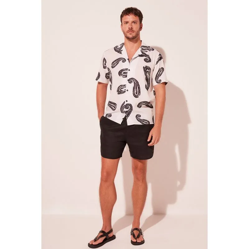 Camisa Manga Curta Cashmere OFF WHITE/OFF WHITE P/S