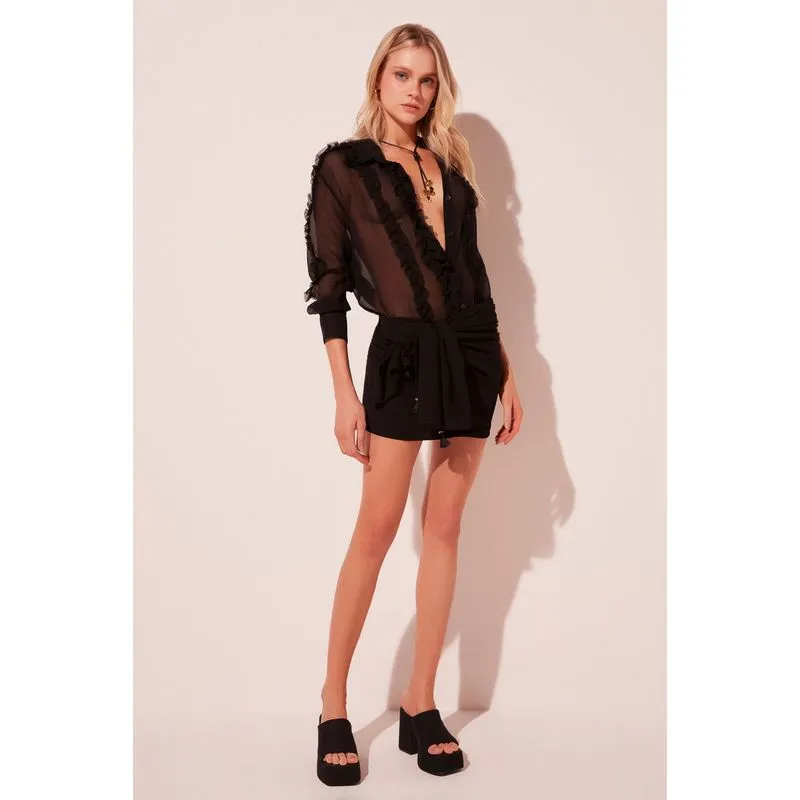 Camisa Manga Longa Anoitecer Clássico PRETO/BLACK GG/XL