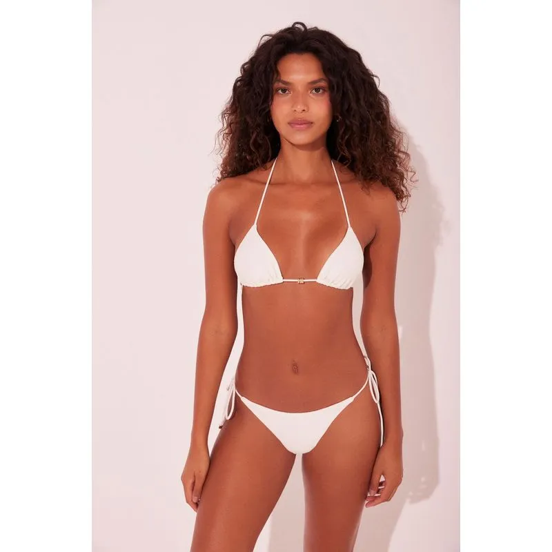 Biquíni Sutiã Cortininha Flor de Sal BRANCO/WHITE GG/XL