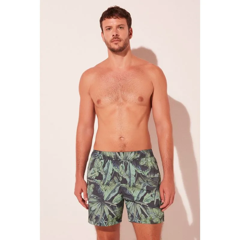 Short Praia Folhagem VERDE/GREEN M/M