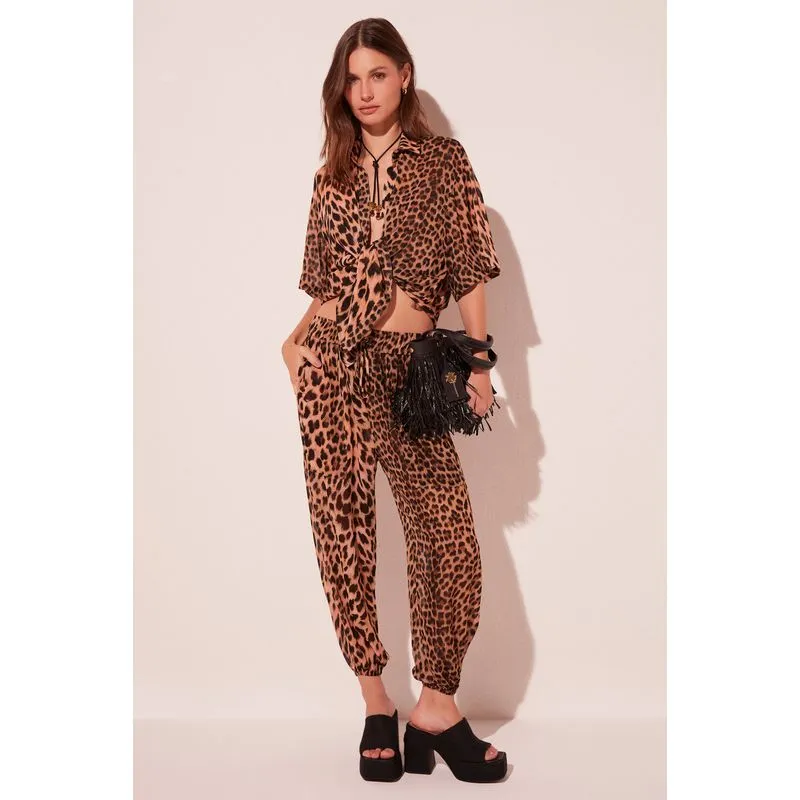 Calca Baggy Onca MARROM/BROWN GG/XL