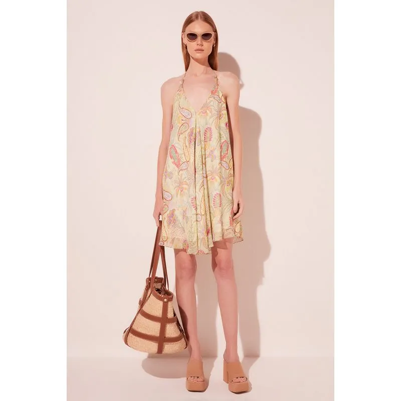 Vestido Curto Cashmere Tropical VERDE/GREEN G/L