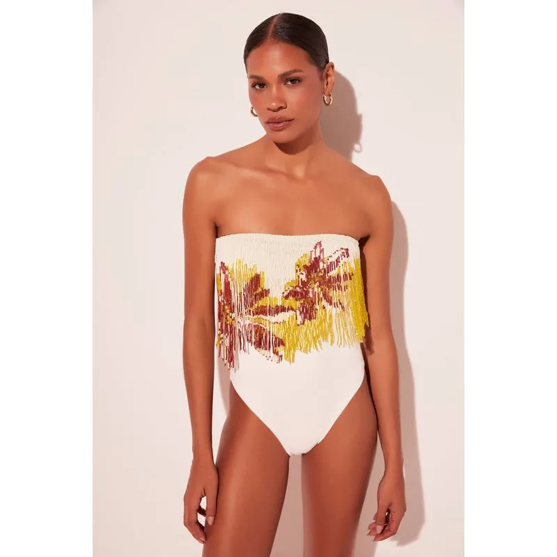 Maio Faixa Orquidea Bordada OFF WHITE/OFF WHITE P/S